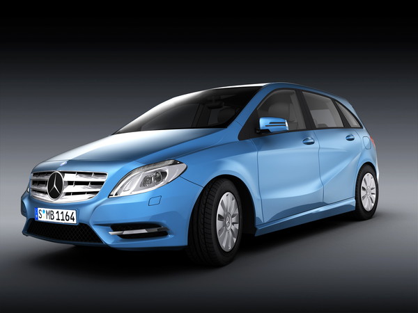 3d mercedes car model - Mercedes B Class (2012) by Swan3DStudios